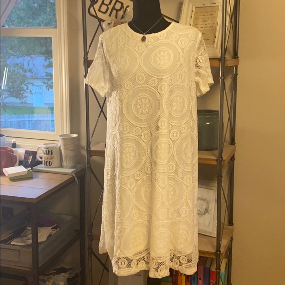 NWOT White lace dress